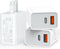 USB C Wall Charger Block 20W, 3-Pack Dual Port PD Power Delivery Fast Type C Charging Block Plug Adapter for iPhone 13/12/11 /Pro Max, XS/XR/X, iP...