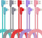 iPhone Charger Cord Right Angle Lightning Cable 6FT 5 Pack 90 Degree Nylon Braid Charging Cord Fast Charging Compatible for iPhone 12/12pro/11/11p...