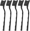 3 x 0.5cm Three Row Plastic Handle Anti Static Brushes Black 5 Pcs...