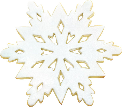 R&M International Snowflake 7.5" Giant Cookie Cutter with Interior Cut-Outs...