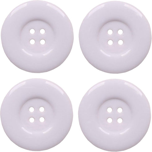 YAKA 50pcs 4 Holes Round Sewing Resin Buttons1.5inch/38mm in Bulk for Environmental Sewing Fasteners Scrapbooking DIY Sewing Tailor Crafts Coats C...