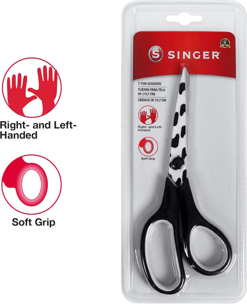 SINGER 00429 7 ¾” Scissors, Cow Print...