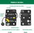 LENKRAD 140 Amp Marine Circuit Breaker Resettable 140A with Manual Reset Switch Button for Boat, Trolling, RV, Yacht, 12V - 48V DC, Waterproof, Su...