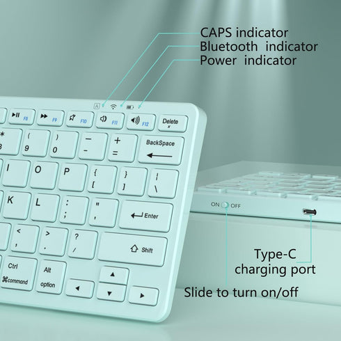 Bluetooth Keyboard for iPad, Bluetooth Keyboard Compatible iPad 10th 9th 8th, iPad Air 5th 4th, iPad Pro 13/12.9/11 inch, iPad Air 13/11 inch, Por...