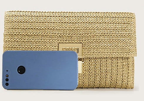 Avilego Straw Handbags for Women Straw Clutch Summer Bag Beach Bag Casual Straw Purses 2024...