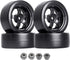 Hobbypark 12mm Hex 1/10 RC Drift Tires Hard Plastic and Wheels for Tamiya HPI Traxxas Kyosho Redcat HSP 1:10 Scale RC Drift Car Drifting (Set of 4...