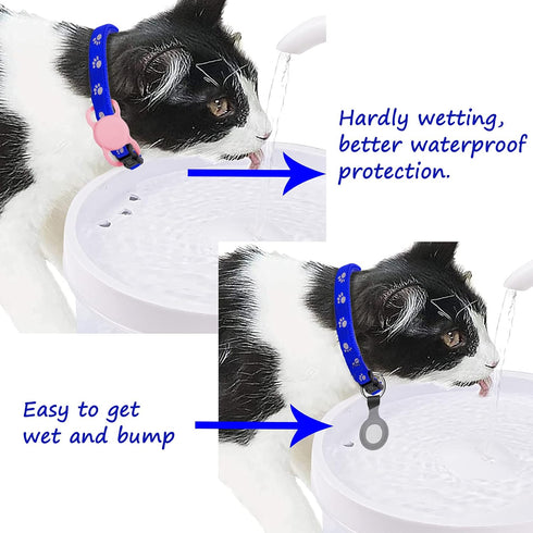 Protective Airtag Case for Dog Collar, Pet/Dog Collar Holder Case Compatible with Apple AirTag, Waterproof Airtag Loop for GPS Tracker Lightweight...