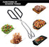 MSY BIGSUNNY Scissor Tongs Heavy Duty Cooking Tongs with Soft Handles (Stainless Steel, black 11")...
