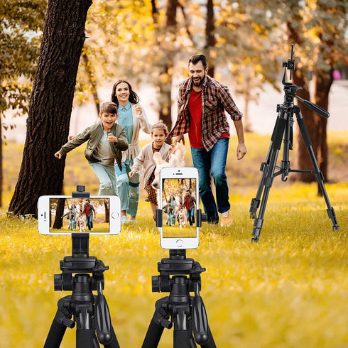 Phone Tripod Mount Adapter/Universal Tripod Cell Phone Holder, Fits Any Smartphone, 1/4" Standard Screw, Rotating Vertical and Horizontal, Compati...