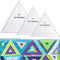 3 Pcs 60 Degree Triangle Ruler for Quilting 8 9 10 Inch Acrylic Template Quilt Rulers for Quilting Sewing Layer Cake Patchwork Quilt Supplies for ...