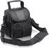 FOSOTO Waterproof (with Rain Cover) Black Camera Case Bag Compatible for Canon EOS M10 M6 M2 Mrak II M50 M100 Rebel T3i T4i T5 SL1, Nikon P600 D33...