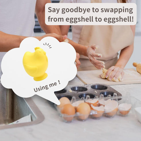 Seki Japan Silicone Egg Separator Egg Yolk and White Chicken Legs Swallow Release Kitchen Egg Gaget...