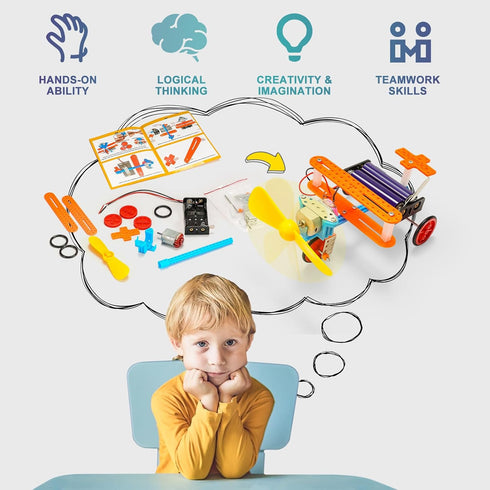 STEM Science Kits Robotics for Kids Age 8-12 6-8 Science Experiments Projects Robot Building STEM Kits Boys Girls Crafts Engineering Electric Moto...