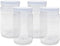 ljdeals 32 oz Clear Plastic Jars with Lids, Storage Containers, Wide Mouth, PET Mason Jars, Food Safe, BPA Free, Pack of 4, Made in USA...