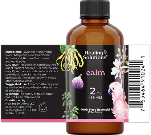 Healing Solutions Calm Blend Essential Oil - 2 Fluid Ounces...