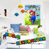 Pin The Moustache &M on The Bros Party Game, Super Brother Game Theme Party Supplies for Wall Decorations, Large High Gloss Waterproof Poster Favo...