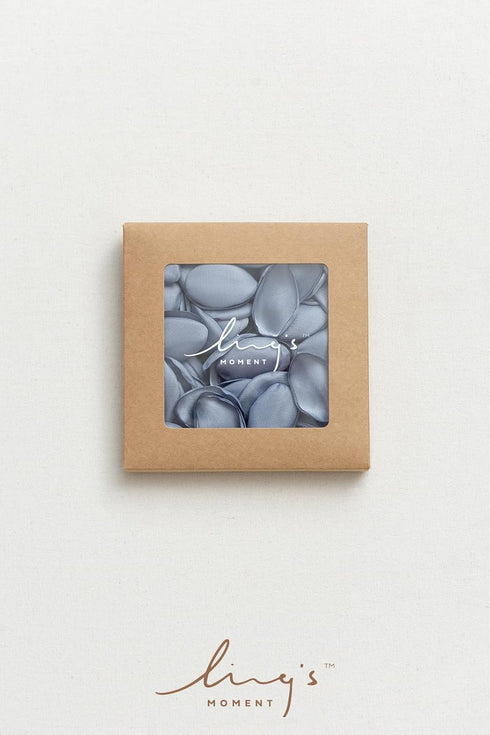 Ling's Moment Rose Petals, Silk Flower Petals for Wedding/Aisle/Flower Girl Baskets/Table Centerpiece Décor,etc.Dusty Blue Baby Blue 200pcs...
