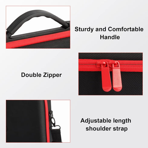 Battery Case Hard Carrying Storage Box Holder, Carrying Case for Milwaukee M12 12V Battery and Charger, Holds for 2.0/3.0/4.0/5.0/6.0/6.5/8/9.0/12...