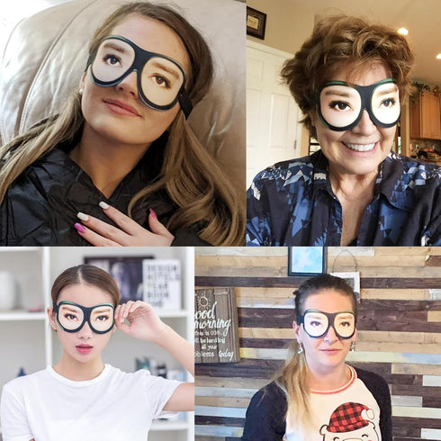 Honbay 3D Funny Eyeshade Soft Sleep Eye Mask with Adjustable Head Strap for Travel, Game, Party, Rest, Sleeping (Woman)...