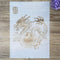 DIY Decorative Dragon Stencil Template for Painting on Walls Furniture Crafts...