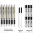 Nicpro 0.7 mm Art Mechanical Pencils Set, 6 PCS Metal Drafting Pencil 0.7mm Tube HB Lead Refills & 18 Cap Eraser for Adults, Children, Artist Writ...