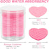100 Pieces Compressed Facial Sponges for Estheticians, Pink Heart Face Sponges for Cleansing and Exfoliating Natural Reusable Sponges for Facials ...