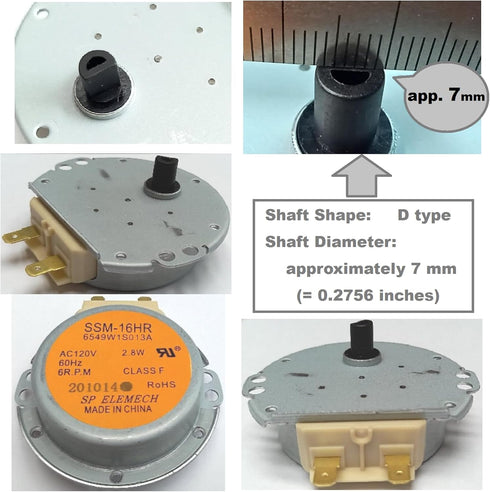 Authorized OEM Part SSM-16HR 6549W1S013A (6549W1S013K) Microwave Turntable Motor for LG Kenmore...