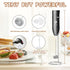Handheld with Stainless Steel Stand USB-charging Foam Maker, DOUBLE WHISK Mini Blender and Electric Mixer Coffee Frother (Black)...