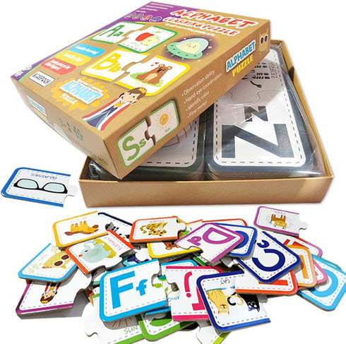 Puzzles for Kids Ages 3-4 – 26 Sets Self-Correcting Alphabet Puzzles for Toddlers, Perfect Matching Puzzles for Kids ages 3-5...