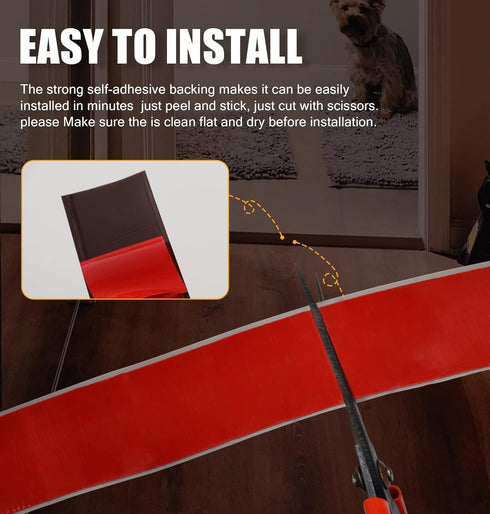 Floor Transition Strip Floor Cover Strips Self Adhesive Flooring Transitions Laminate Floor Strip Vinyl Floor Flat Divider Strip for for Joining F...