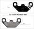 1PZ SSR-SD2 Brake Pads 2pcs Replacement for SDG SSR 50cc 70cc 110cc 125cc 140cc Thumpstar Coolster Orion Demon Stomp BSE Kayo Lifan YX Pit Dirt Bi...