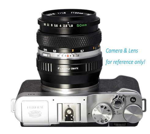 Fotasy OM Lens to Fuji X Adapter, Olympus OM Mount to X Mount Adapter, fits Fujifilm X-Mount Mirrorless Cameras X-Pro2 X-E2 X-E3 X-A5 X-M1 X-T1 X-...