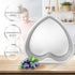 Zerodeko 1PC Heart Shape Cake Pan with Removable Bottom, Cheesecake Pan Chiffon Cake Mold Non-stick Baking Mould Bakeware for Home Oven Wedding Pa...