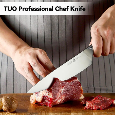 TUO Chef Knife, 8 inch Sharp Kitchen Knife with Pakkawood Handle, High Carbon Steel, Professional for Chopping & Dicing, Gift Box - Fiery Phoenix ...