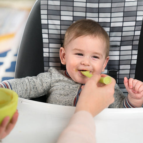 Olababy 3 Piece Parent Led and Baby Led Weaning First Feeding Set, Includes Training Spoon, Feeding Spoon and Steambowl...