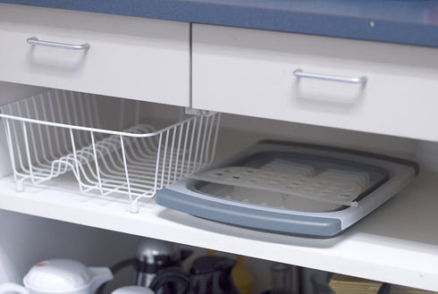 PrepWorks Collapsible Dish Drainer - Space-Saving, Expandable Dish Rack for Drying Plates, Cups, and Kitchen Utensils, Extends from 16.5" to 26.75...