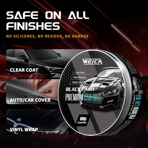 Car Wax for Dark Color Cars | Black, Charcoal, Midnight Blue | Liquid Depth & Sun Swirl Defender | 180g...