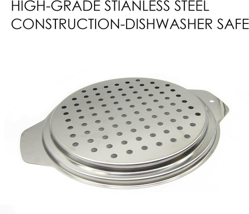 Stainless Steel Spaetzle Maker Lid with Scraper Traditional German Egg Noodle Maker Pan Pot Spaghetti Strainer...