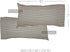 VHC Brands Ashmont Farmhouse Stripe Pillow Case Set of 2, Charcoal Grey and Ivory/Creme, Extra Large King Size- 21x40...
