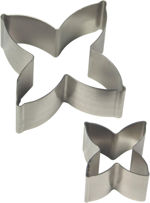 PME Daphne Flower Petal Cutters, Stainless Steel, Set of 2...