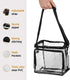 SP HOME GOODS Stadium Approved Clear Tote Bag with Adjustable Strap, Front Storage Compartment, and Mesh Pockets - See Through Zippered Clear lunc...