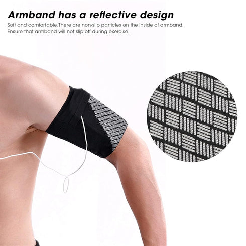 Cell Phone Armband - Running Arm Band Holder Pouch Case Phone Armband Sleeve Universal Comfort Arm Cell Phone Holder Sports Armband for Running, F...