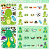 27 Pieces Make Your Own Dinosaur Stickers Make A Face Stickers for Kids Toddlers with Dinosaur System DIY Craft Stickers Kids Party Favor Supplies...