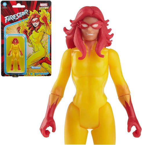 Marvel Legends Series 3.75-inch Retro 375 Collection Firestar Collectible Action Figure,Toys for Kids Ages 4 and Up...
