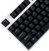 Black White Cherry Profile PBT Double Shot 104 108 ANSI ISO Top Print Shine Through Translucent Backlit keycap Suitable for MX Mechanical Keyboard...