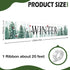 Winter Welcome Snowy Forest Large Outdoor Banner 120x20 Inch, Pine Tree Cardinal Red Bird Decorative Fence Yard Garden Sign Backdrop Home Decor, C...