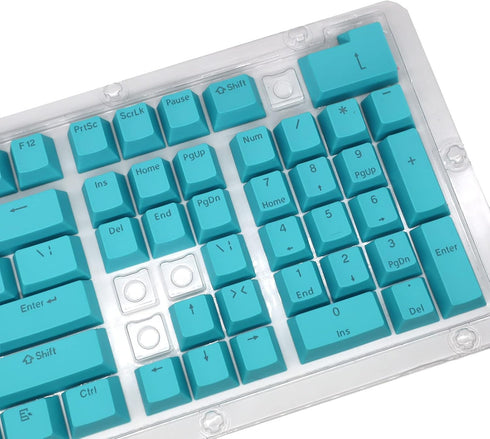 PBT Keycaps, 108 Keys P9 Mechanical Keyboard Key Caps Backlit Key Caps Character Translucent Key Caps DIY Keycaps,for 61/64/87/104/108 Key Mechani...