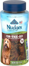 Blue Buffalo Nudges On The Go Natural Dog Treats, Chicken and Pork 5.5oz Reusable Container...