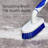 2-Pack Scrub Brush for Cleaning with Long Handle,Medium Firm Brush Bathroom Cleaning Supplies and Bathtub Cleaner and Shower Cleaning Brush,Multi-...