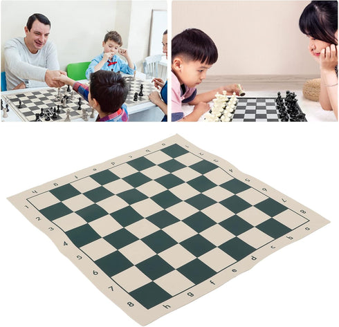 Roll Up Chess Boards, 34.5x34.5cm Portable Soft PVC Chessboard Mat for Indoor Outdoor Travel Camping Use...